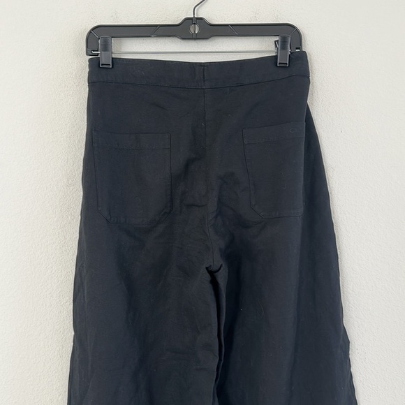 Maharishi Linen Blend Black Wide Leg Pants - Picture 7 of 11